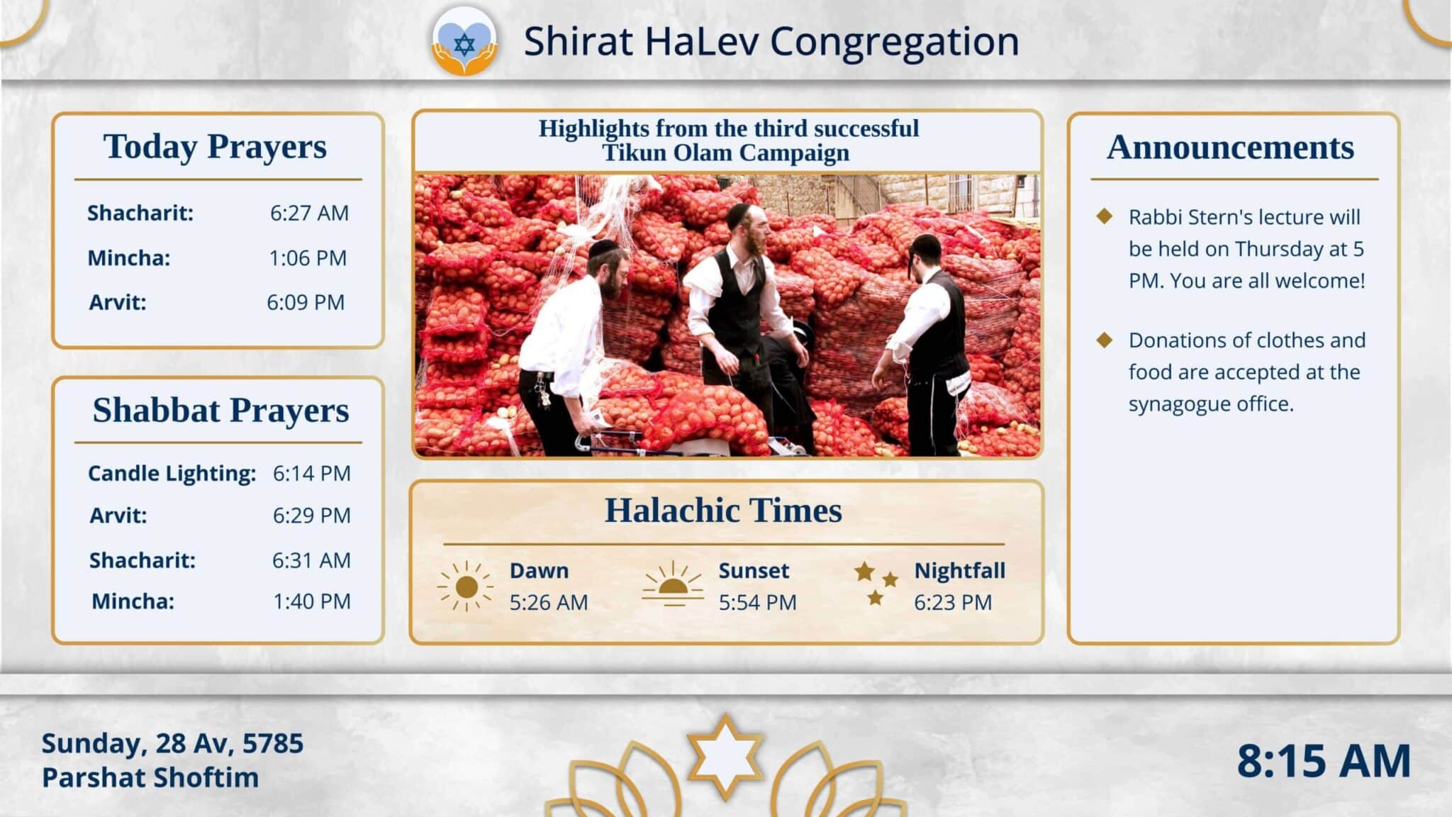 Messages for congregation