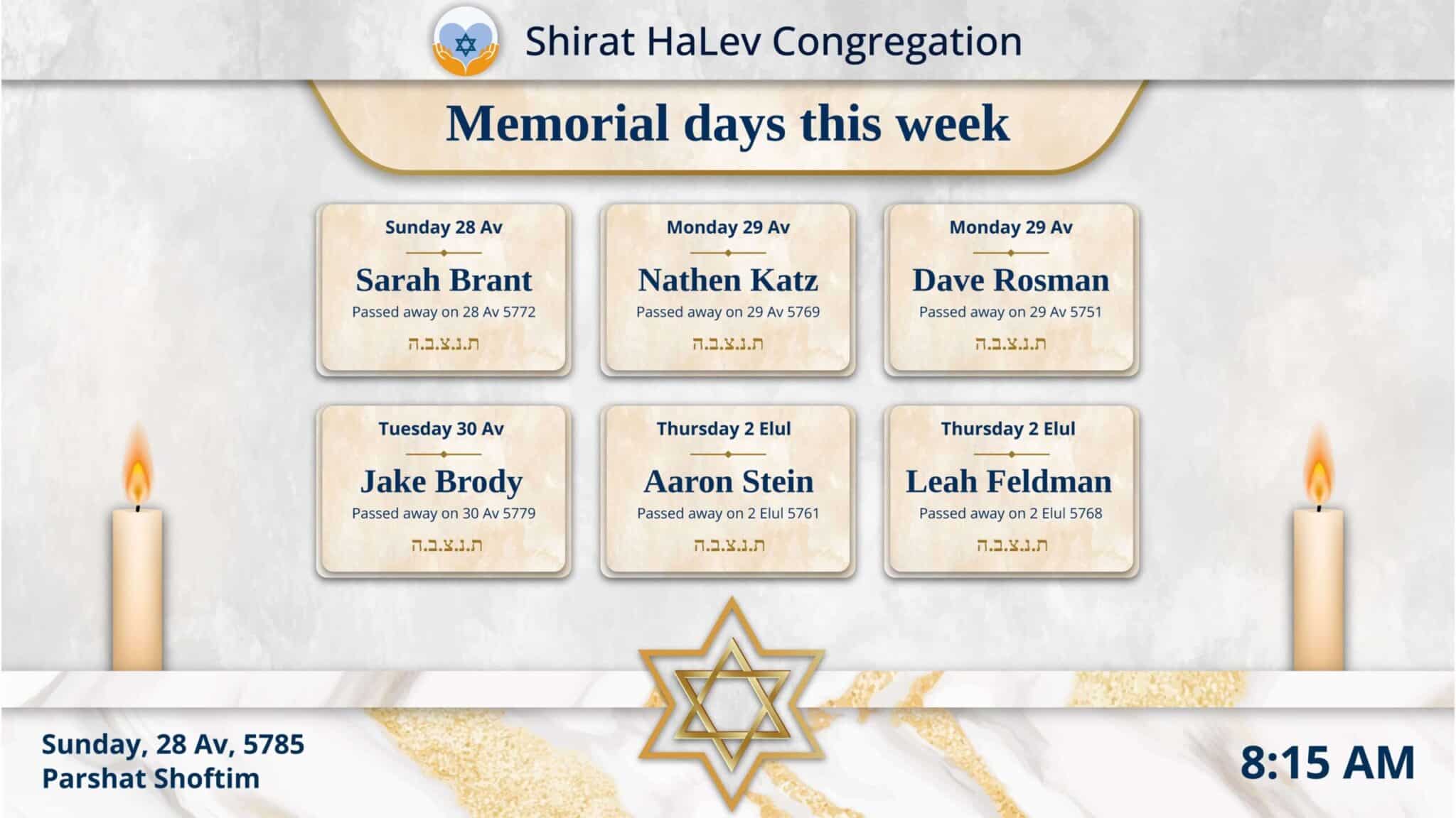 Memorial days