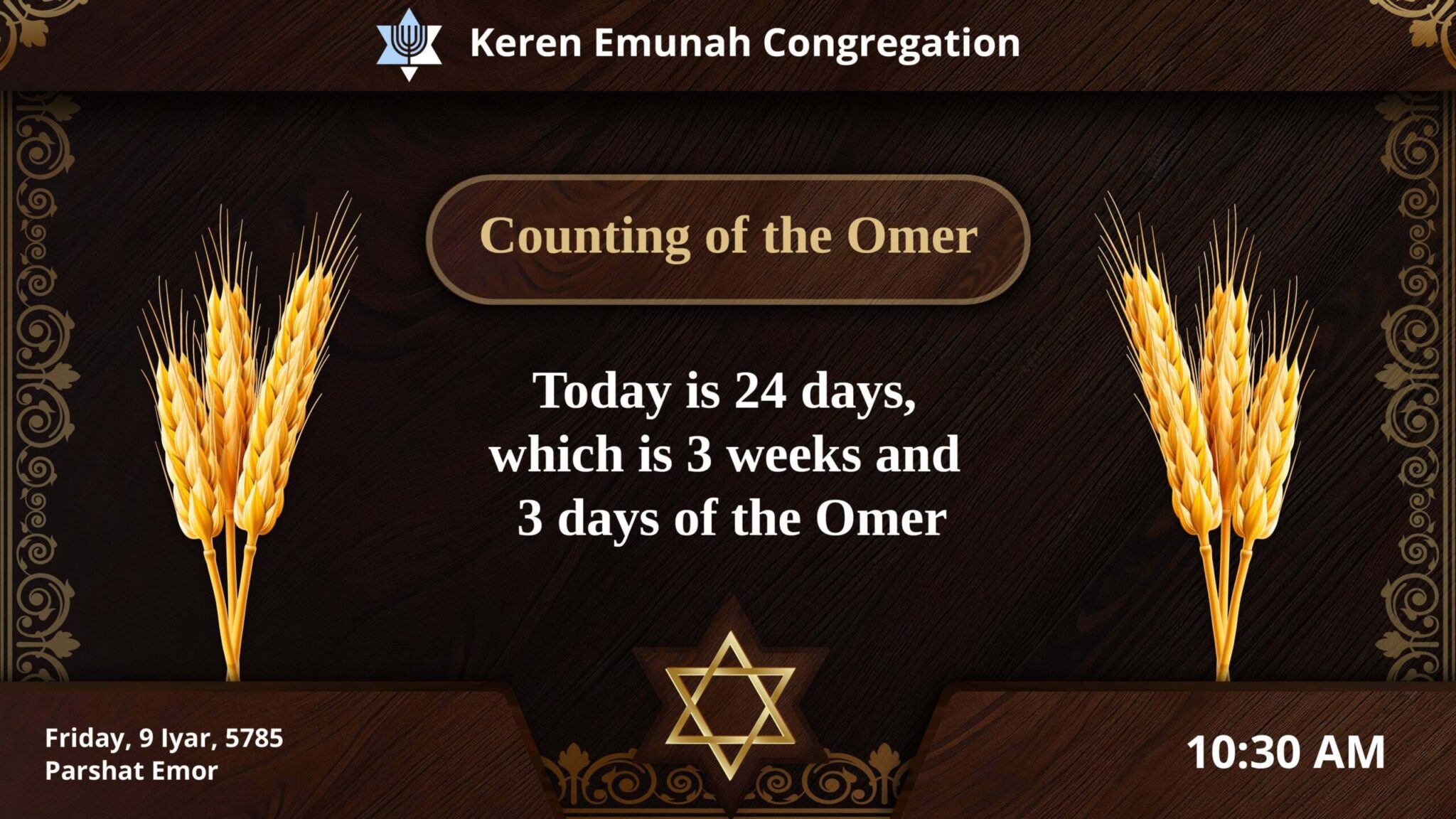 Counting of the Omer